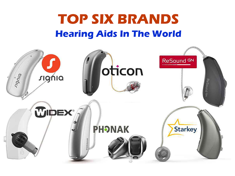 top six brands of hearing aids in the world