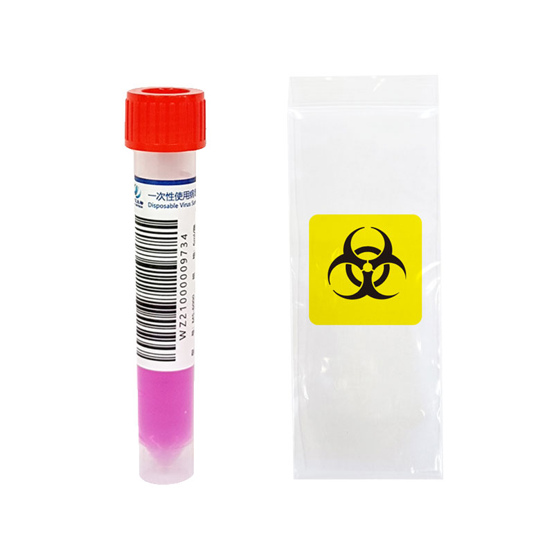 Disposable virus sampling tubes