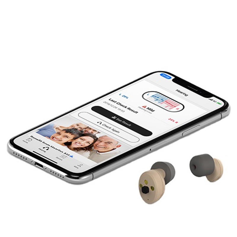 Mini small App Control Rechargeable Invisible CIC Hearing Aids