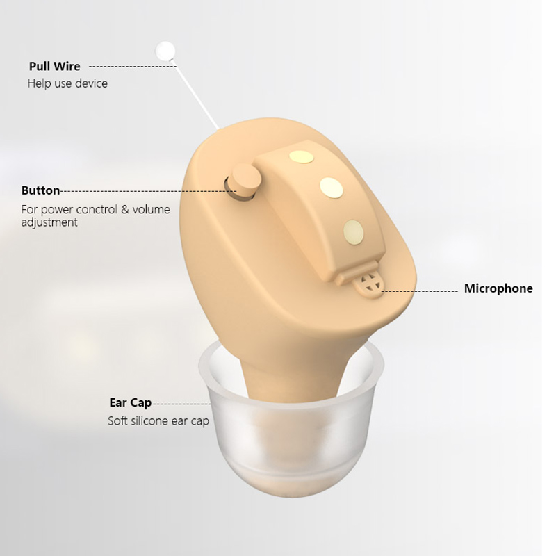 Rechargeable Mini Invisible Spieth CIC009 CIC Hearing Aids