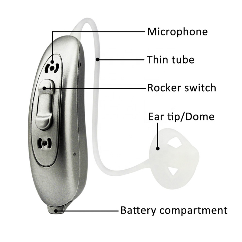 Noise Reduce Feedback Cancel Spieth RIC012 RIC Hearing Aids