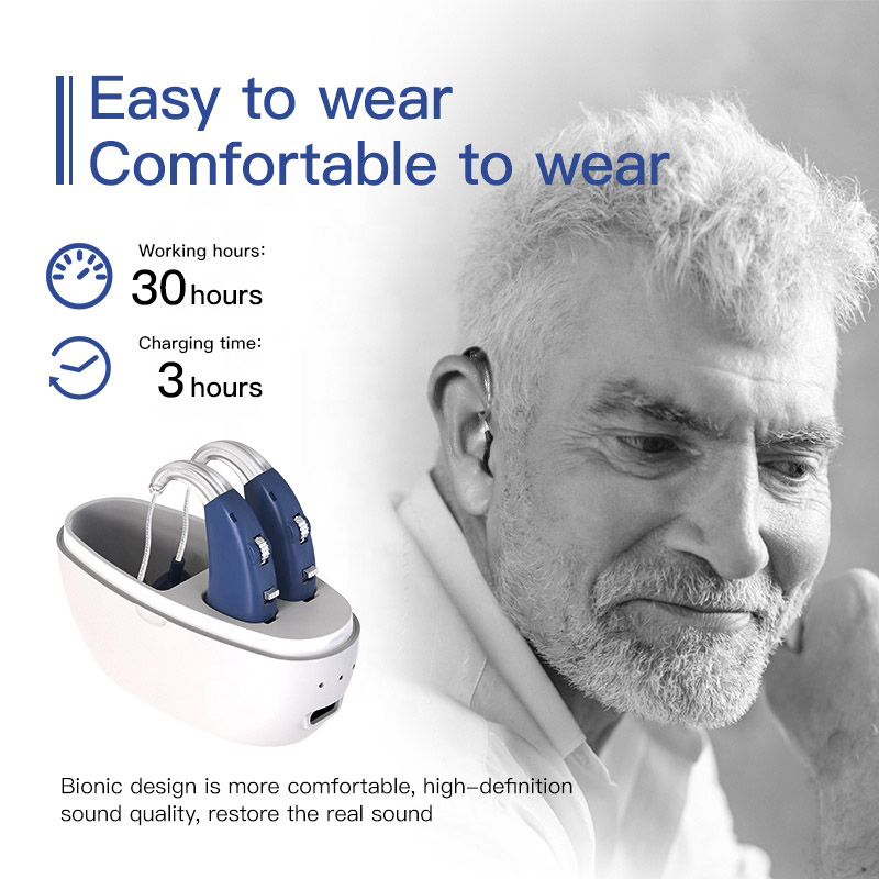 Rechargeable Spieth BTE040 BTE Hearing aids for Hearing Loss