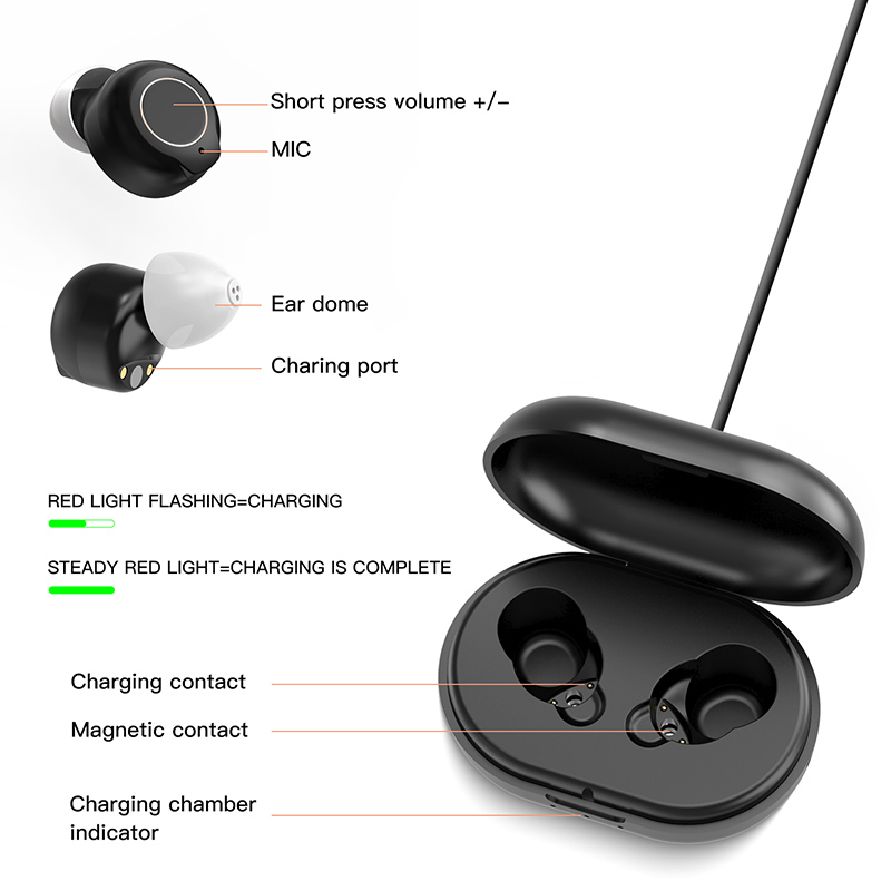 Wholesale rechargeable invisible Spieth ITE001 ITE Hearing Aids